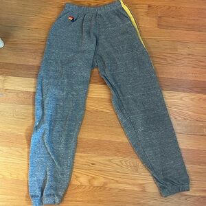 Aviator Nation Five Stripe XS Heather Gray Sweatpants